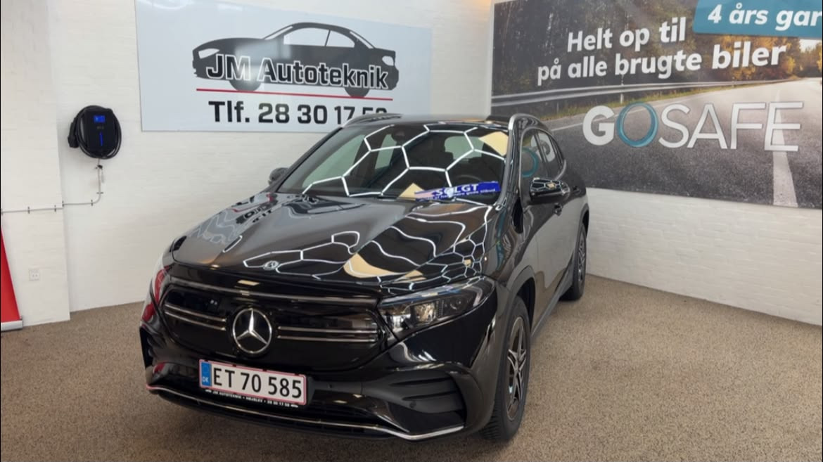 JM Autoteknik ønsker Jonna tillykke med hendes nye Mercedes EQA