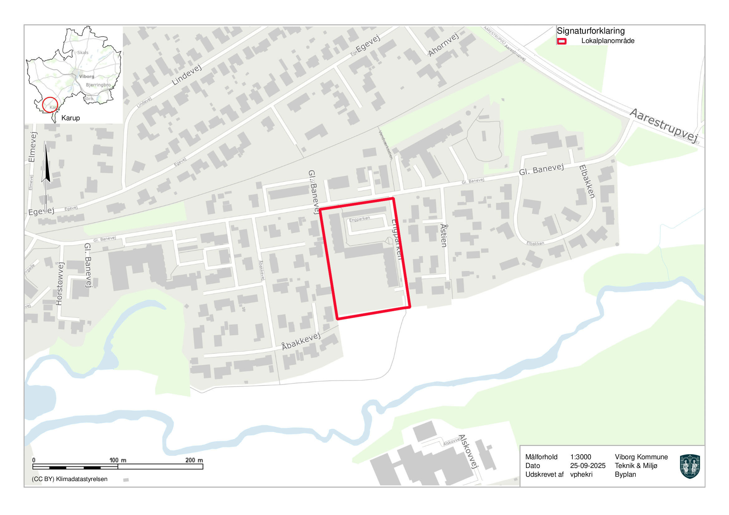 Nye rækkehuse planlægges i Karup: Høring og klagemuligheder åbne for lokalplanen ved Engparken