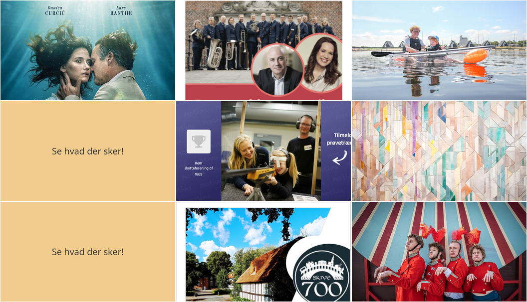 Oplev spændende arrangementer i Skive denne uge fra film og musik til gadeteater og skydning