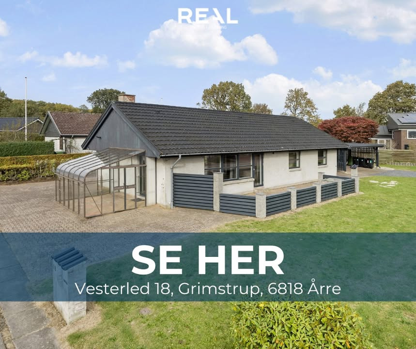 Prisvenlig villa i Grimstrup med rummeligt køkken hos RealMæglerne Esbjerg