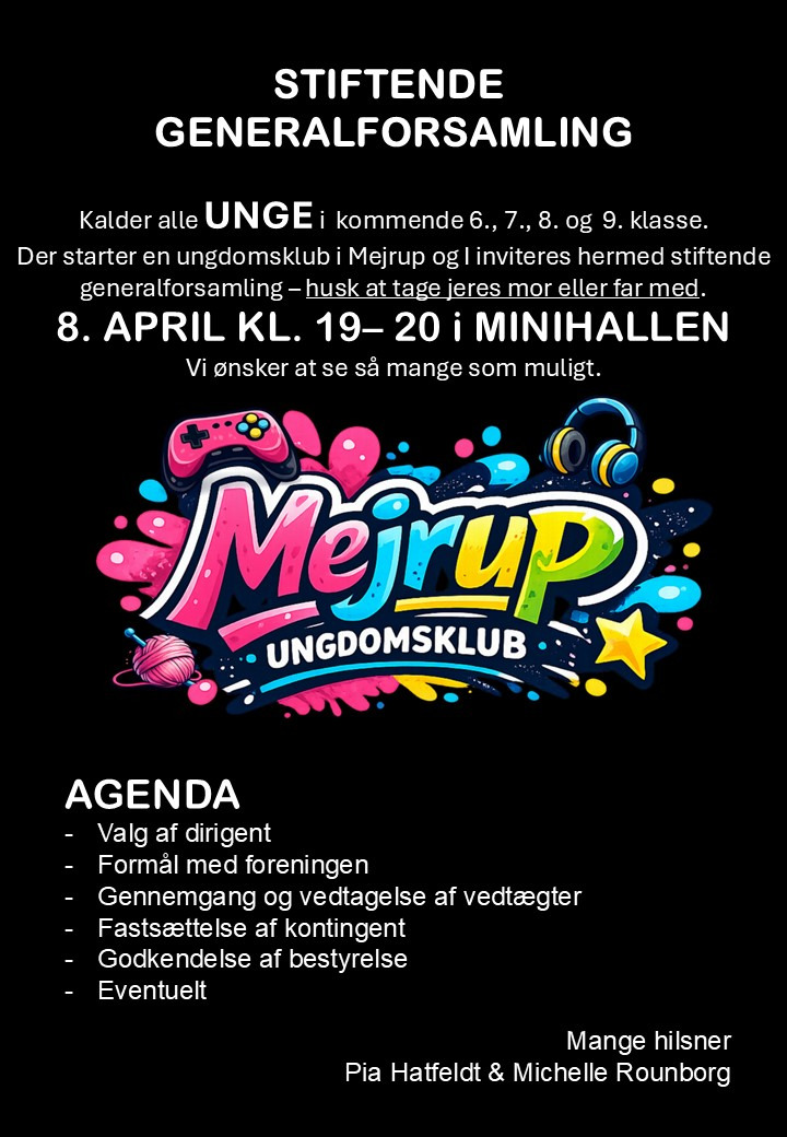 Mejrup Kultur- og Fritidscenter lancerer nyt værested for unge