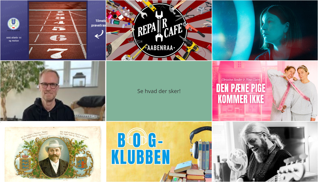 Ugeplan for Aabenraa: Fra kulturforedrag til fællestræning