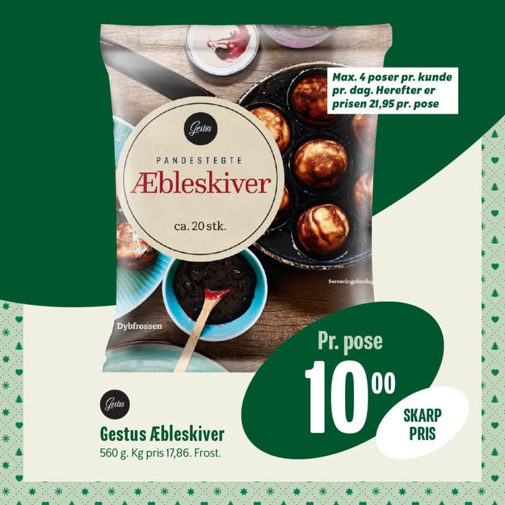 Min Købmand, Nim: Klassiske æbleskiver til julehyggen