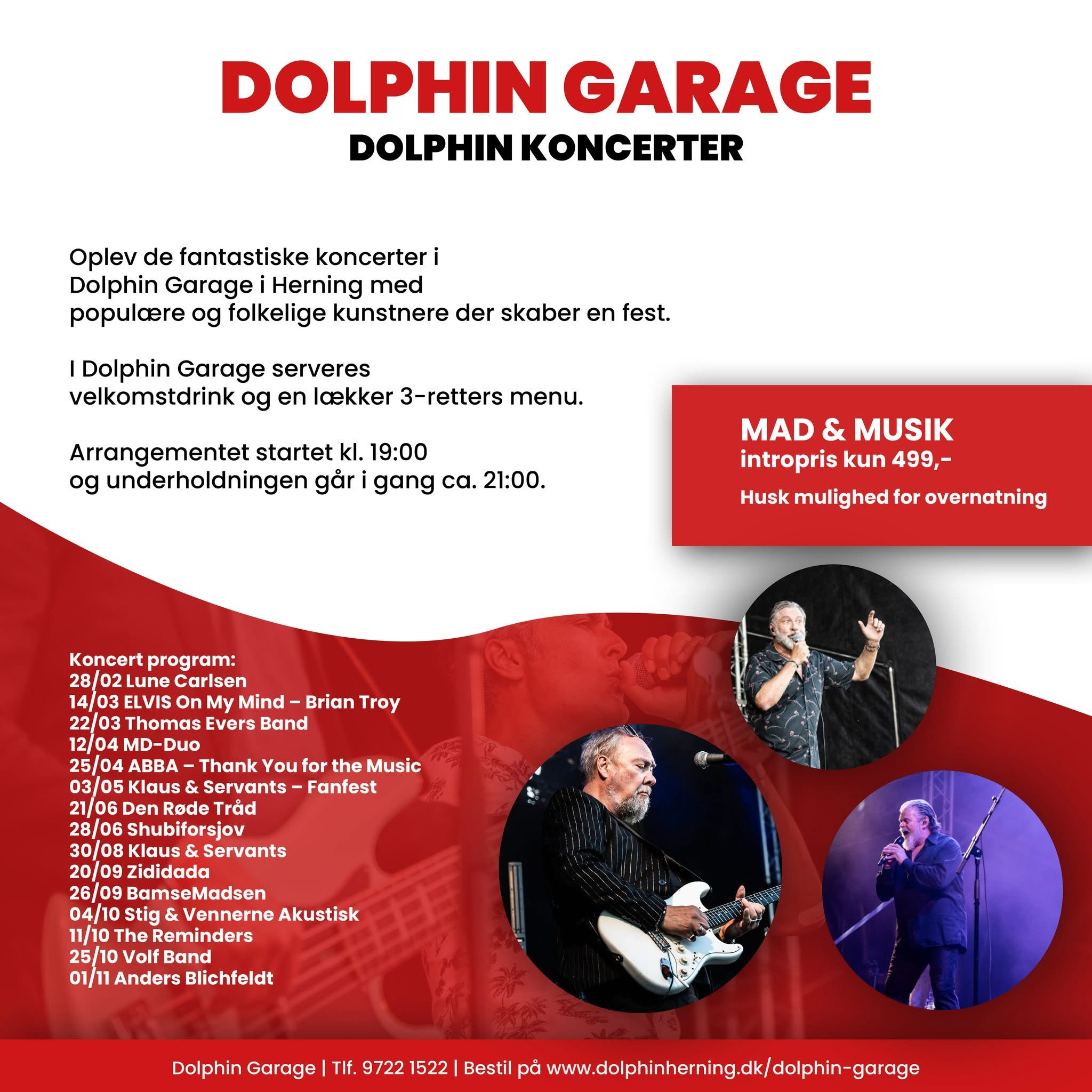 Oplev stemningsfulde koncerter hos Dolphin Hotel Herning