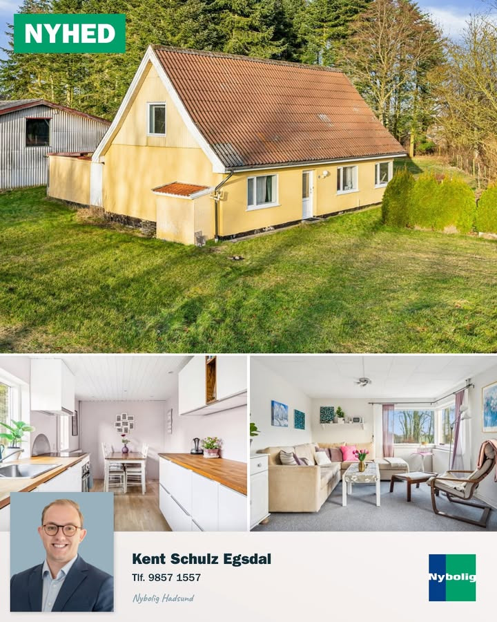 Nybolig Hadsund præsenterer: charmerende villa med stor grund nær Bælum