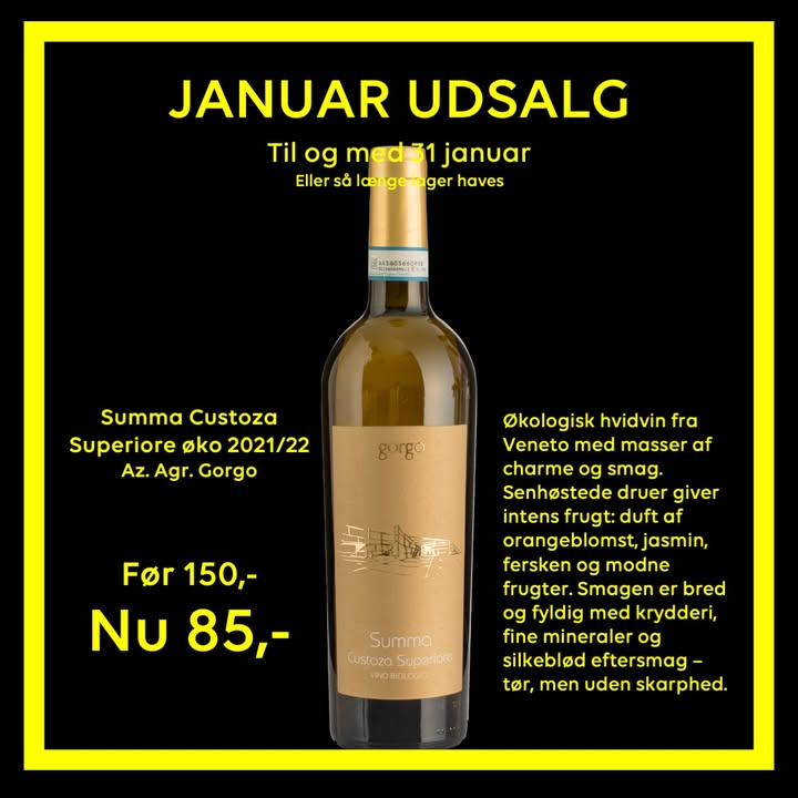 Lahvino Wine & Spirits annoncerer januarudsalg på økologisk hvidvin fra Veneto