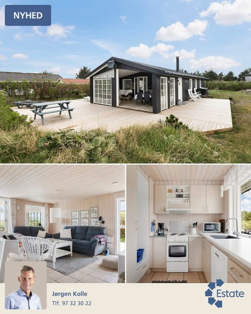 Estate Vestjylland præsenterer sommerhusidyl med skønt terrassemiljø på Kirksvej 37