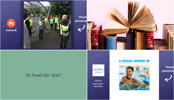 Udforsk Glamsbjerg i den kommende uge med gåture, læsegrupper og vandaerobic