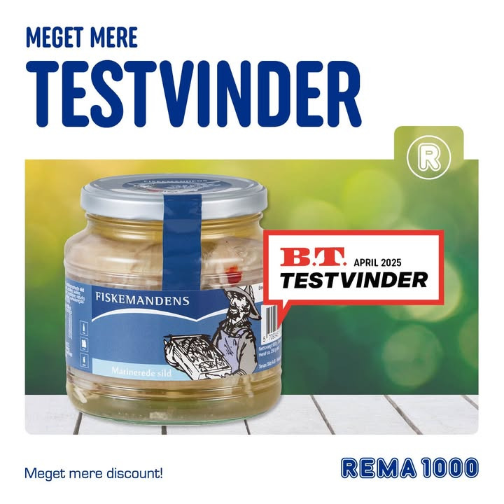 Fiskemandens marinerede sild hos REMA 1000 Karrebækvej vinder B.T.'s smagstest