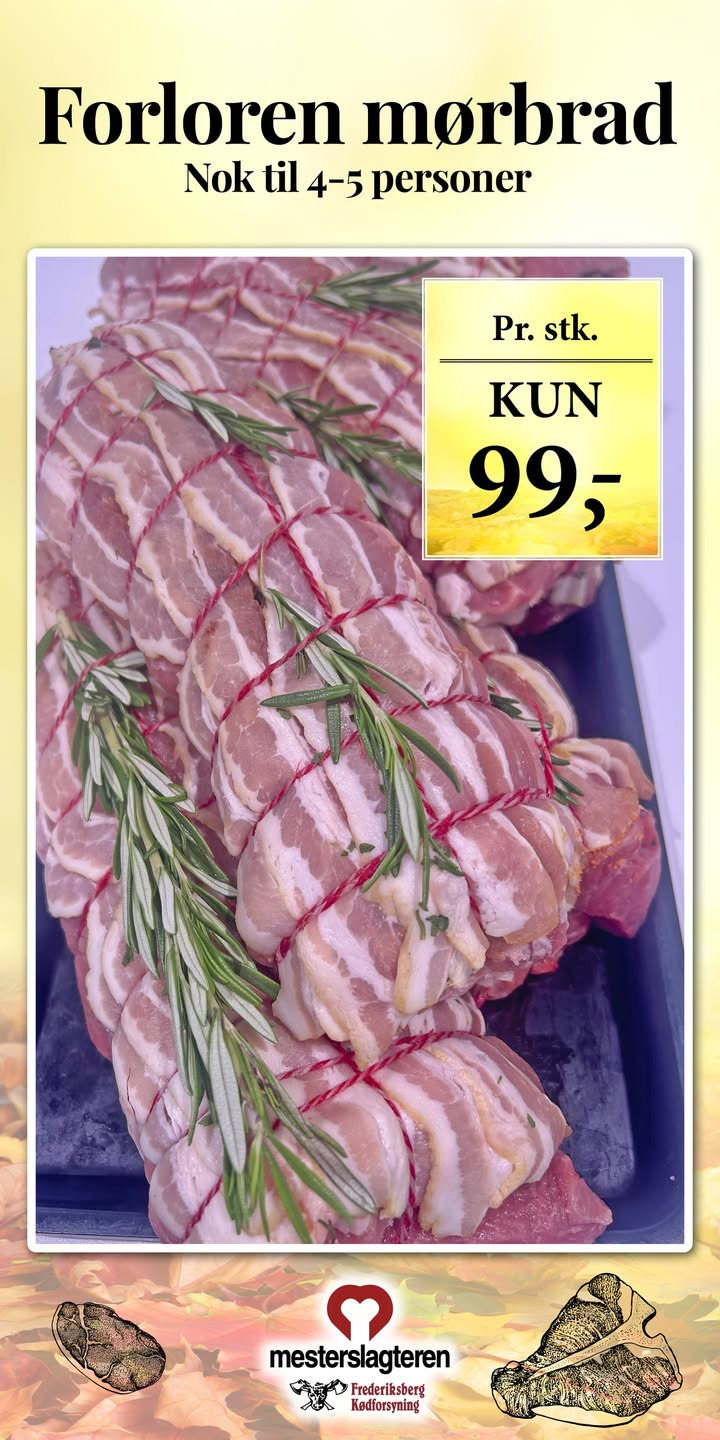 Frederiksberg Kødforsyning v/Christian Rytter Sørensen tilbyder ugens aftensmadstilbud i uge 40