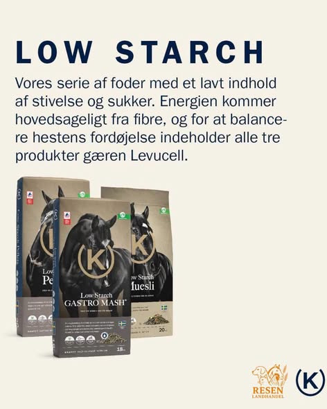 Resen Landhandel har KRAFFT Low Starch-serien på hylderne