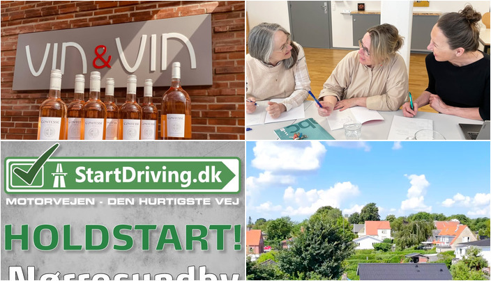 Nyt fra Vin & Vin Aalborg, Fokus Folkeoplysning, StartDriving.dk - Hosbonds Køreskole og 1 anden