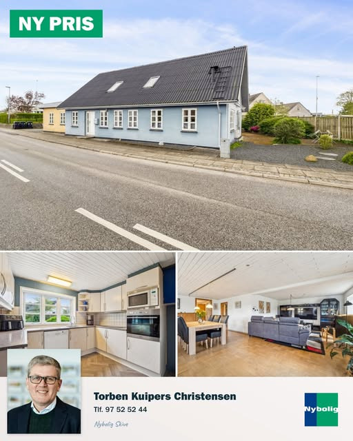 Nybolig Skive I/S annoncerer prisreduktion på villa i Oddense