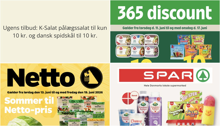 Ugens tilbud: K-Salat pålægssalat til kun 10 kr. og dansk spidskål til 10 kr.