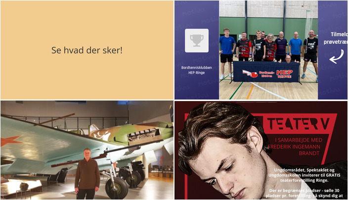 Ugens begivenheder i Ringe: Bordtennis, historiens vingesus og gratis teater for unge