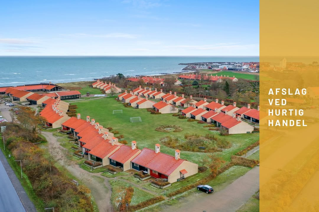 Mæglerhuset Sæby annoncerer prisnedsættelse ved hurtig handel på feriehus i Sæby Søbad