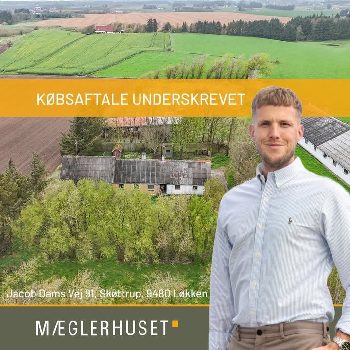 Mæglerhuset Vestkysten I/S underskriver købsaftale for bolig i Skøttrup