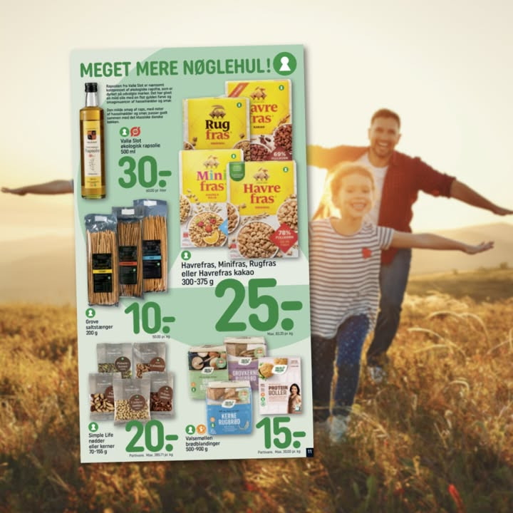 Rema1000 Gærumvej fremhæver stort udvalg af nøglehulsmærkede produkter