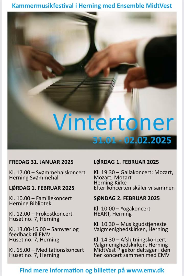 EMV inviterer til årlig Vintertoner festival i Herning i 2025