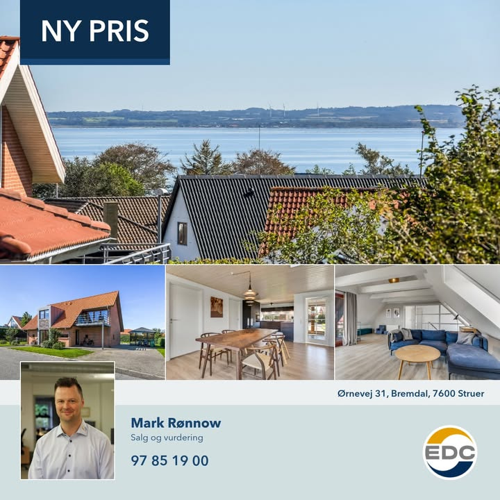 EDC Ejendomsgruppen Struer sænker prisen på ejendom med 100.000 kr.