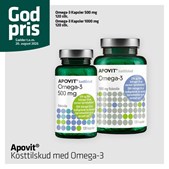 Vejlby Apotek anbefaler Apovit Omega-3 kosttilskud til en sund hverdag