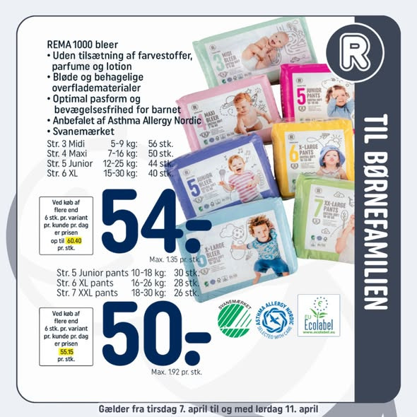 Rema 1000 Halgårdvej tilbyder børnefamilier kvalitetsprodukter til discountpriser