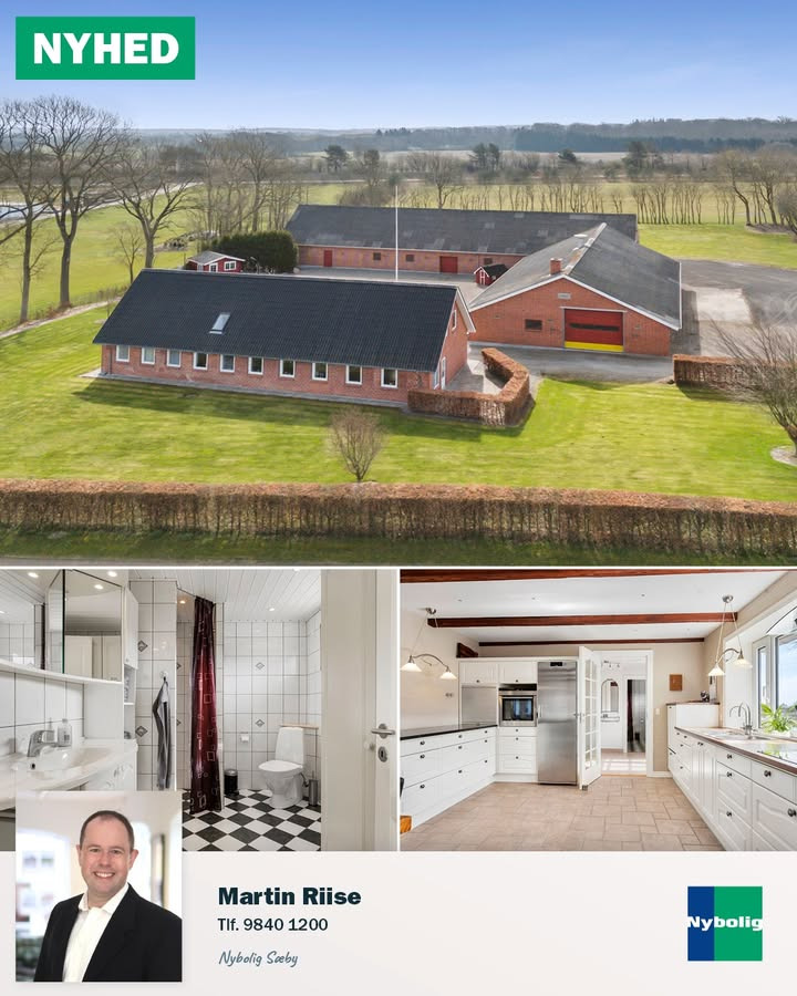 Charmerende landejendom i Badskaer byder på plads og idylliske omgivelser