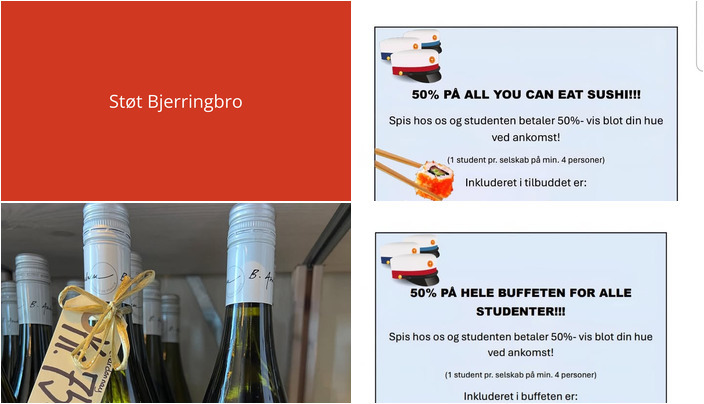 Nyt fra Sushi Scandic, Den Kinesiske Mur og Den gode vino