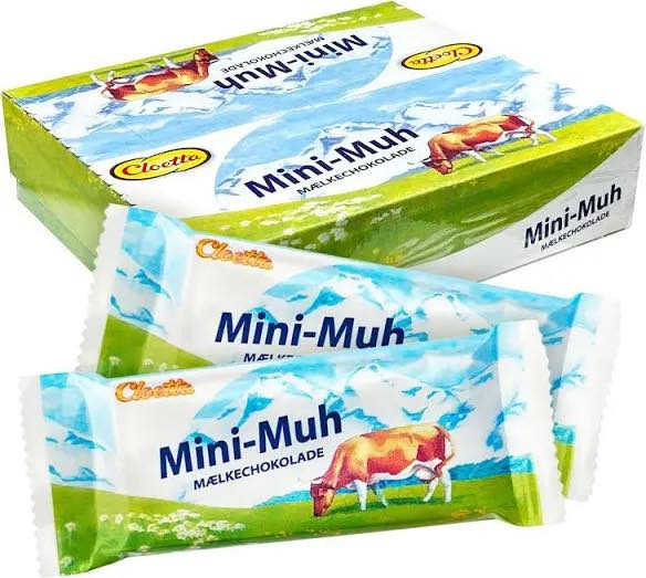 Min Købmand Øster Bjerregrav med tilbud på kassevis af Mini-Muh chokolade