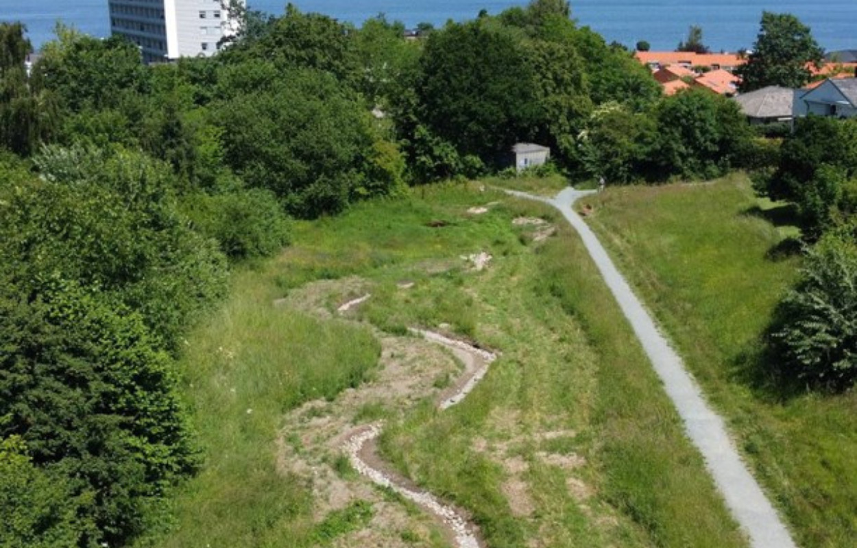 Kolding har fået et nyt vandløb