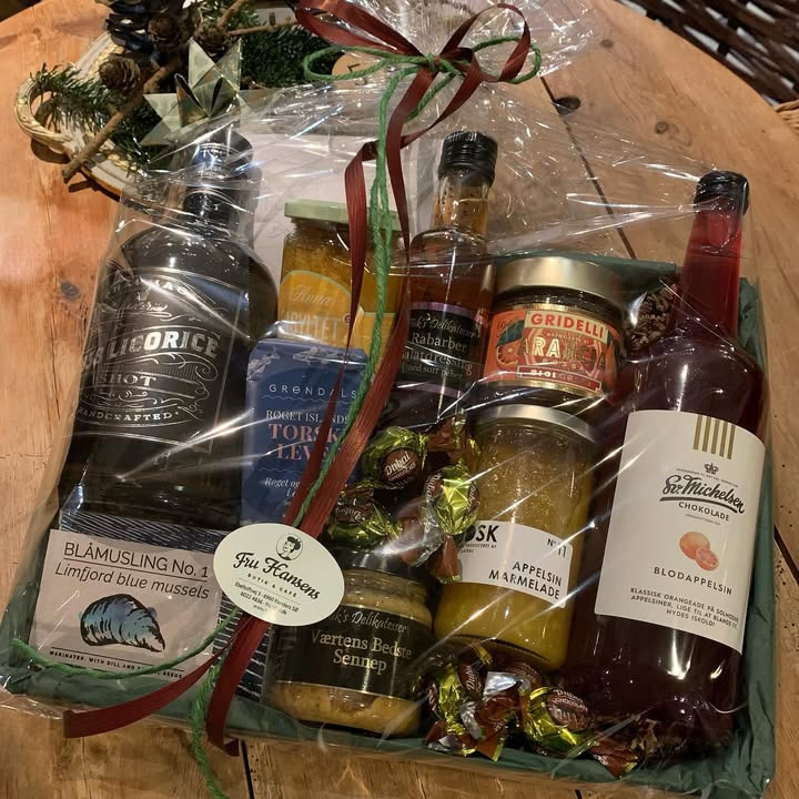 Fru Hansens Butik & Café tilbyder gavekurve til afhentning