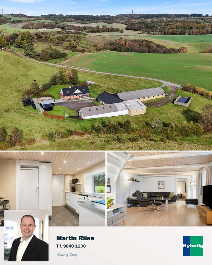 Nybolig Sæby A/S tilbyder unik ejendom tæt på Frederikshavn med hestestald og mulighed for villa-bytte
