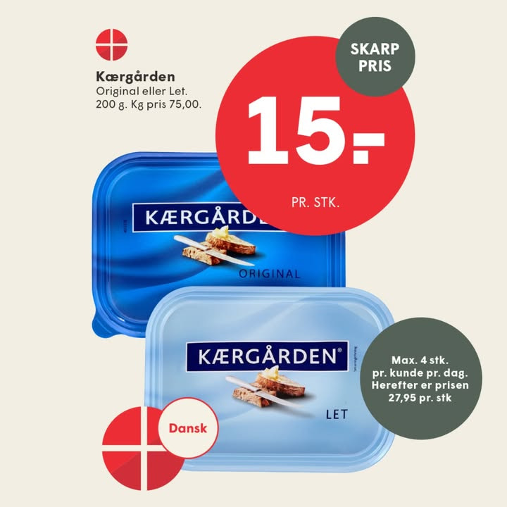 Spar Skallerup A/S tilbyder Kærgården til skarp pris hele ugen