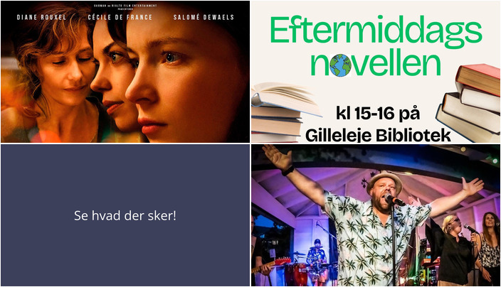 Oplev drama, musik og biblioteksoplæsning i Gilleleje i næste uge