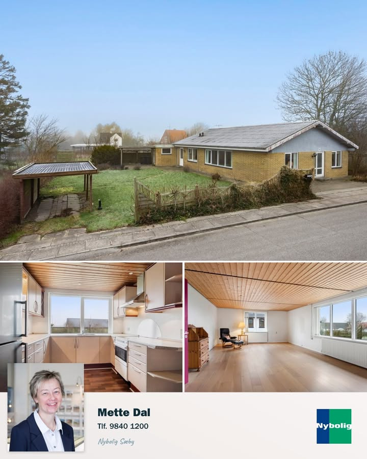 Nybolig Sæby A/S præsenterer veludnyttet etplans villa i Østervrå