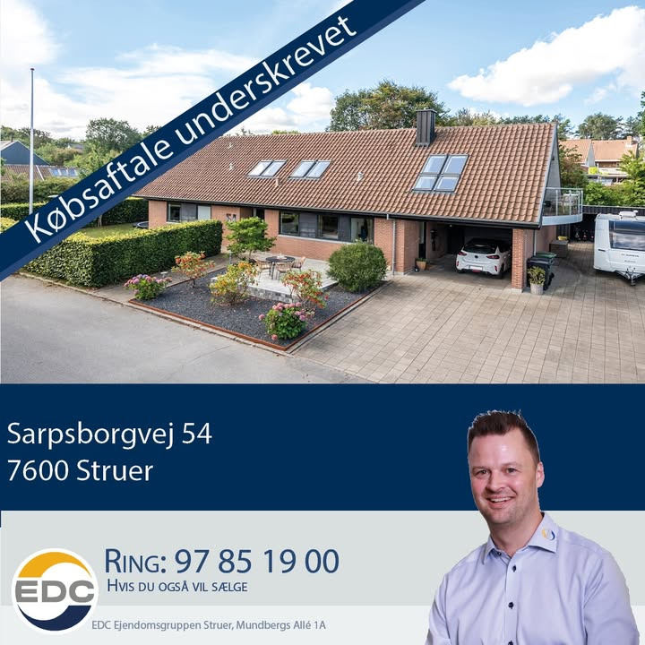 EDC Ejendomsgruppen Struer lukker handel på Sarpsborgvej 54 og fejrer 11 års salgssucces