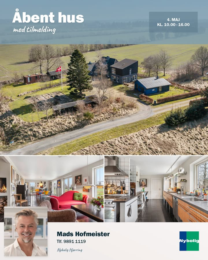 Nybolig Hjørring v/Morten Hove inviterer til åbent hus i unik udsigtsvilla