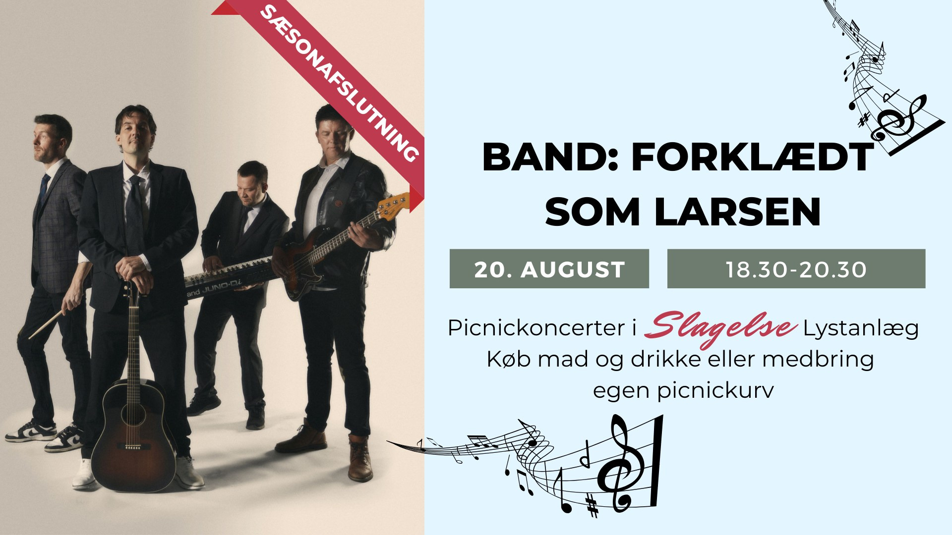 Forklædt Som Larsen bringer Kim Larsens musik til live i Slagelse