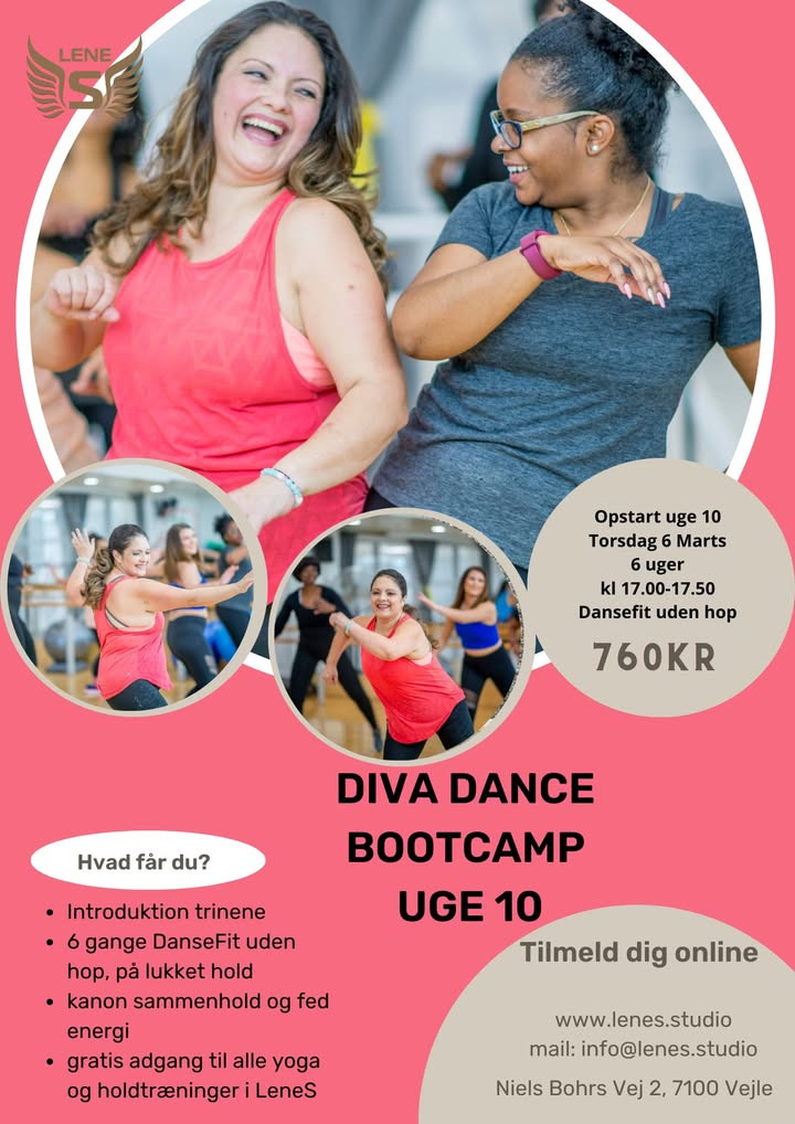 LeneS inviterer til DIVA Dance Bootcamp uge 10: Træning uden hop for alle aldre og størrelser