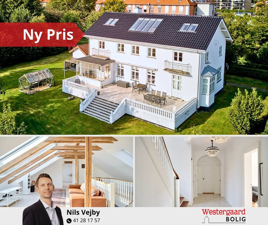 Westergaard Bolig sænker prisen på unik herskabsvilla i Brønderslev