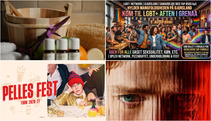 Oplevelser i Grenaa denne weekend: Sauna, fest og comedy
