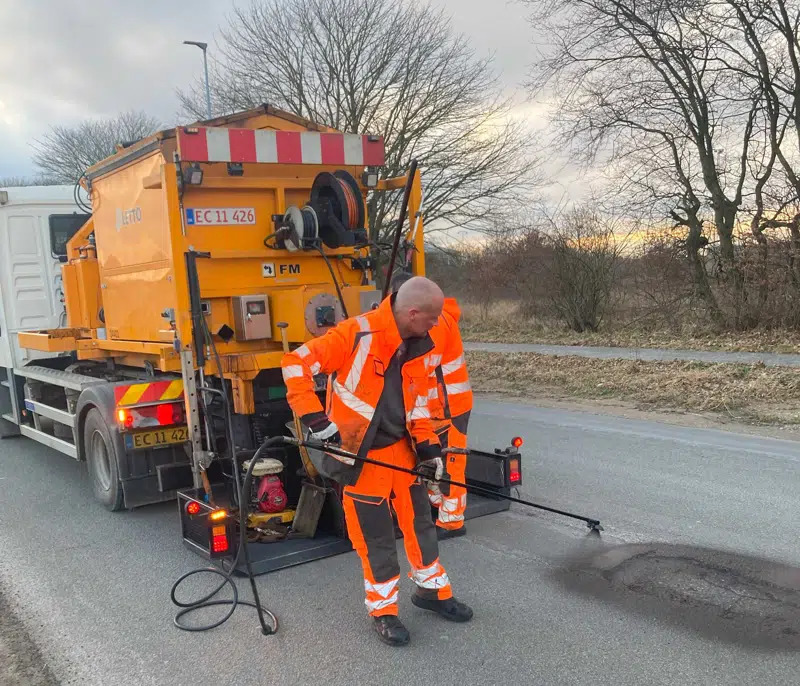 Kolding Kommune beder borgere om hjælp til hurtigere reparation af slaghuller efter vinteren
