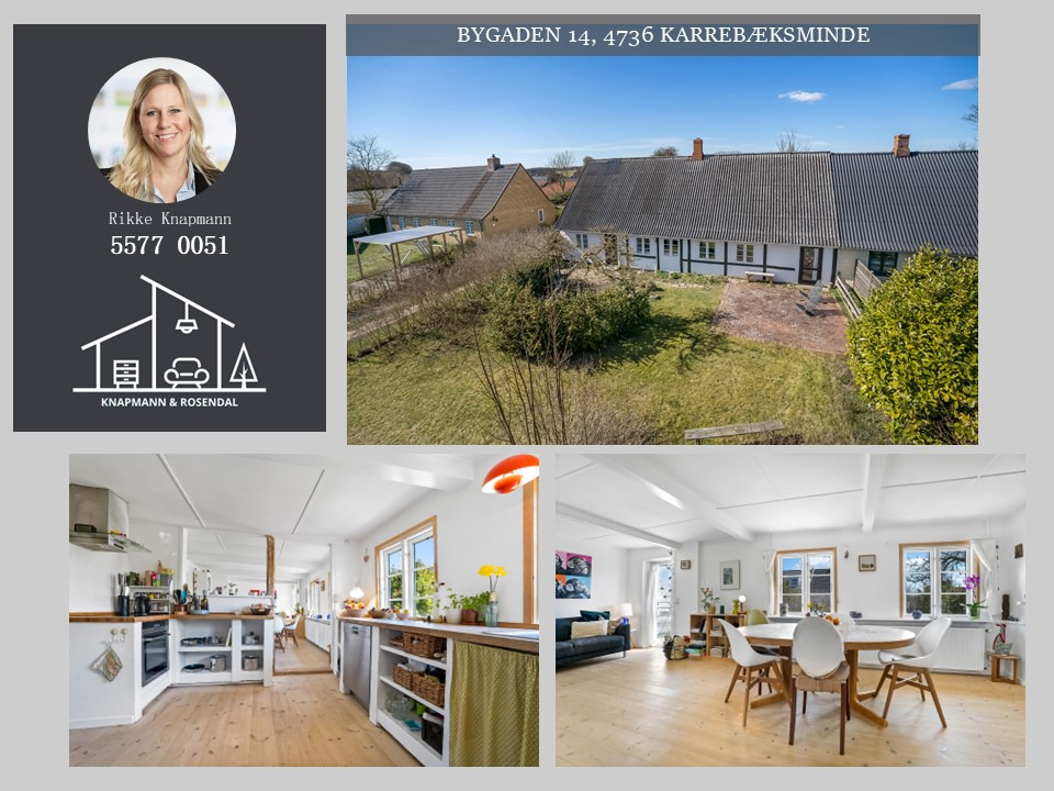 Knapmann & Rosendal ApS præsenterer idyllisk bolig i Karrebæk By