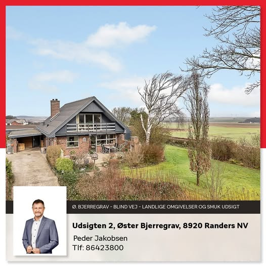 Home Randers & Assentoft fremhæver bolig med smuk udsigt i Ø. Bjerregrav