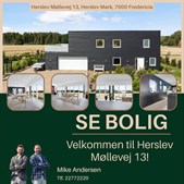 Ejendomsmægler Mike Andersen fremviser drømmebolig på Herslev Møllevej 13