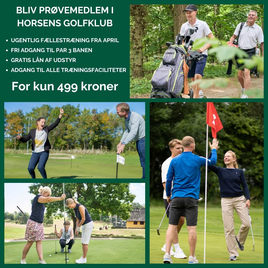 Horsens golfklub søger nye medlemmer til 2025 med særligt tilbud