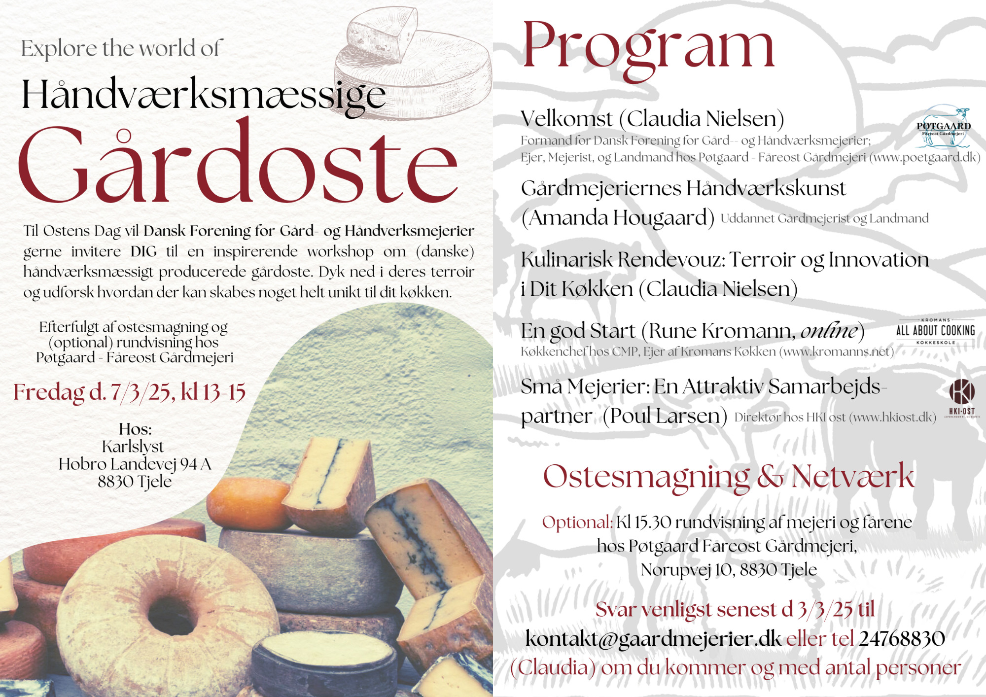 Ostens Dag: Workshop for køkkenchefer og osteentusiaster