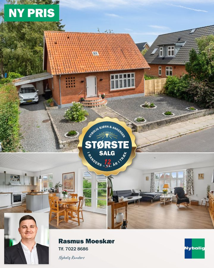 Nybolig Bjørn & Ankersen: Ny pris på charmerende villa i Randers