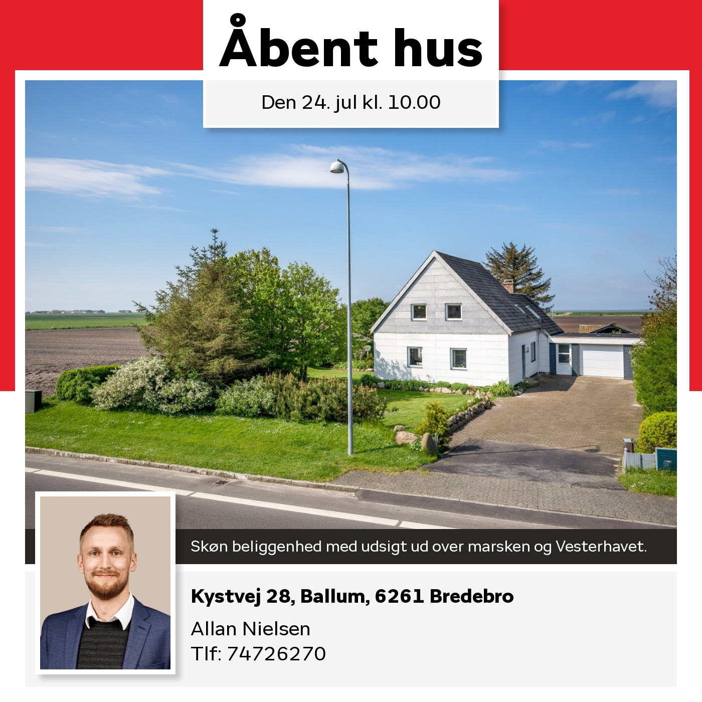 Home Tønder inviterer til åbent hus på Kystvej i Ballum den 24. juli