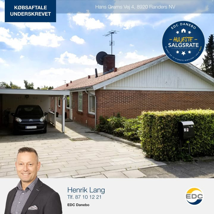 Købsaftale underskrevet hos EDC DANEBO på Hans Grams Vej i Randers